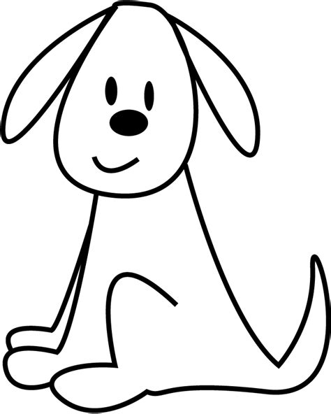 outline dog clipart|free printable dog outlines.